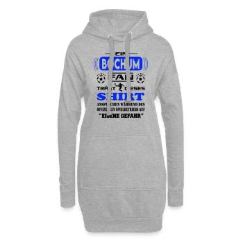 Fußball Fan Fussballverein Bochum - Hoodie-Kleid - Grau meliert - Vorne