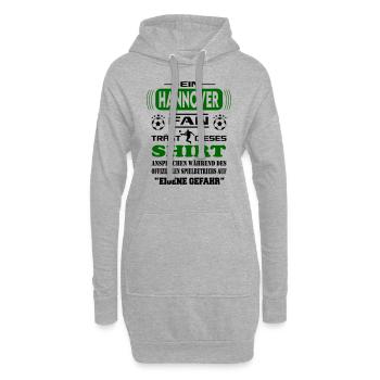 Fußball Fan Fussballverein Hannover - Hoodie-Kleid - Grau meliert - Vorne