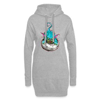SPACE CAT - Hoodie-Kleid - Grau meliert - Vorne