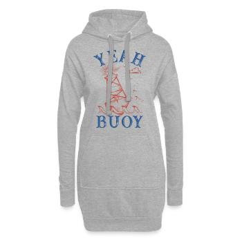 ja Boje Grafik - Hoodie-Kleid - Grau meliert - Vorne
