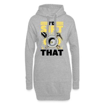Goldwaschen - Hoodie-Kleid - Grau meliert - Vorne