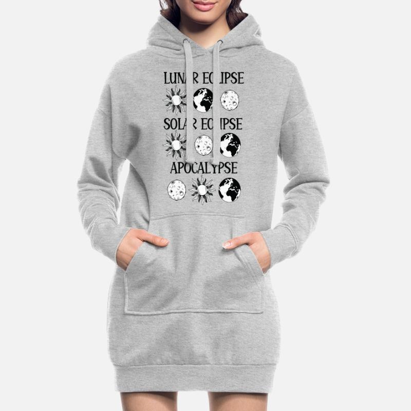 Lunar Eclipse Solar Eclipse Apocalypse Hoodie Dress