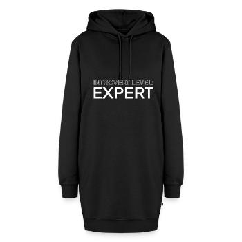 Introvert Level: Expert - Hoodie-Kleid - Schwarz - Vorne
