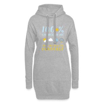 Meteorology Weather Forecast - Hoodie Dress - heather grey - Front