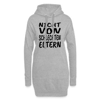 Nicht von schlechten Eltern - Hoodie-Kleid - Grau meliert - Vorne