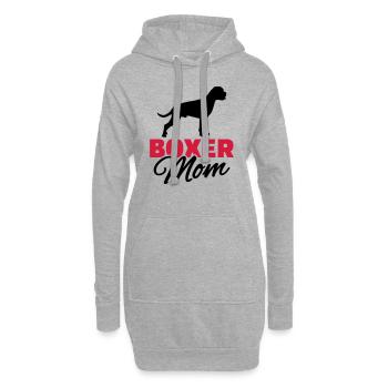 Boxer - Hoodie-Kleid - Grau meliert - Vorne