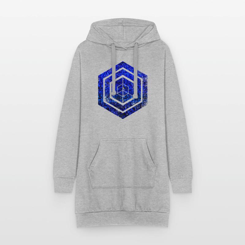 hexagon programming programmer coding geometric Hoodie Dress