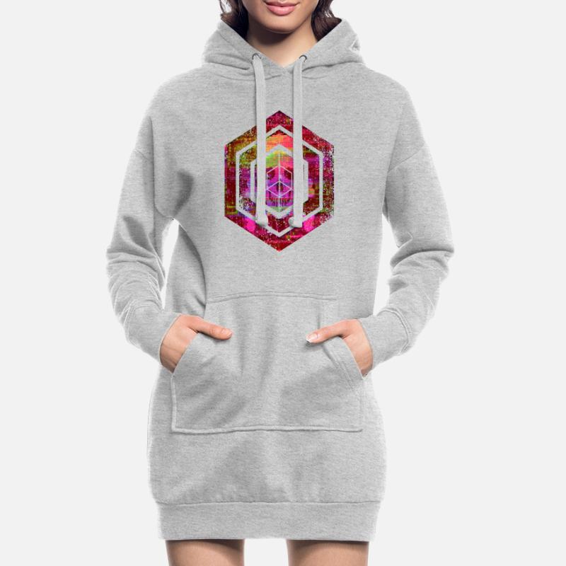 hexagon programming programmer coding geometric Hoodie Dress