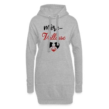 Mère veilleuse 2 - Sweat-shirt à capuche long Femme - gris chiné - Devant
