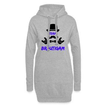 Équipe Groom - Sweat-shirt à capuche long Femme - gris chiné - Devant
