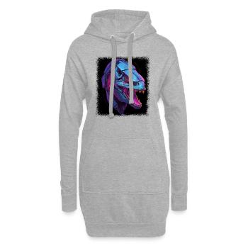 T-shirts de costume Trex - Sweat-shirt à capuche long Femme - gris chiné - Devant