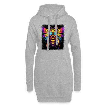 bee kind animal lover birthday present humor - Hoodie-Kleid - Grau meliert - Vorne