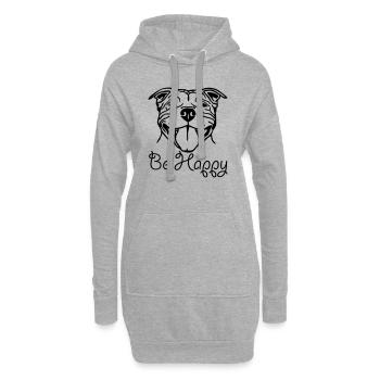 sbtsmile3 - Sweat-shirt à capuche long Femme - gris chiné - Devant