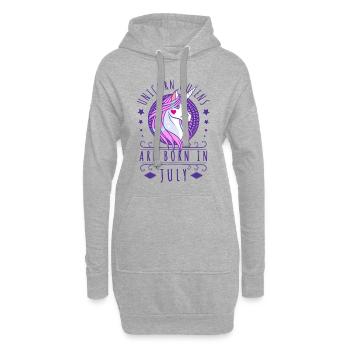 unicorn - Hoodie-Kleid - Grau meliert - Vorne