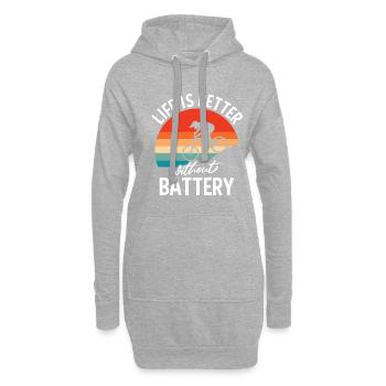 Cyclist Cyclists Cycling Sport Mountain Bike - Hoodie Dress - heather grey - Front