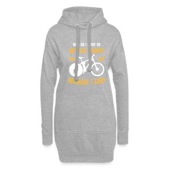 Elektrofahrrad Akku Batterie Fahrrad E-Bike - Hoodie-Kleid - Grau meliert - Vorne