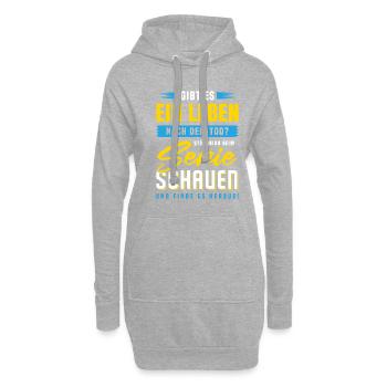 TV Schauen Film Abend Serie Gucken Serie - Hoodie-Kleid - Grau meliert - Vorne