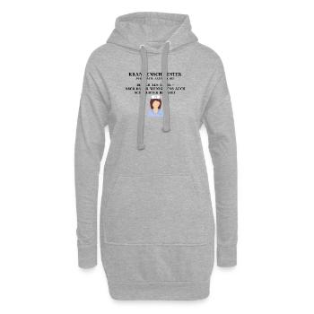 Krankenschwester lustig Geschenkidee Definition - Hoodie-Kleid - Grau meliert - Vorne