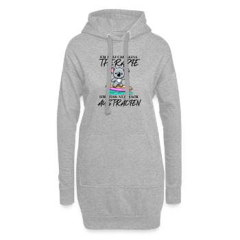 Australien süß Koala lustig Surfen Geschenkidee - Hoodie-Kleid - Grau meliert - Vorne