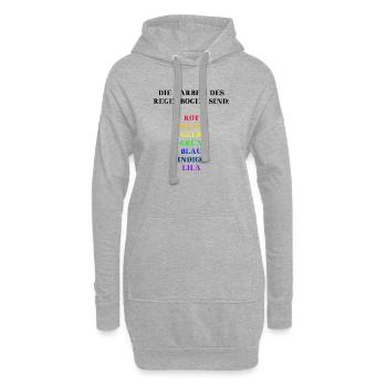 Colors Rainbow Gift Idea for Kids Colorful - Hoodie Dress - heather grey - Front