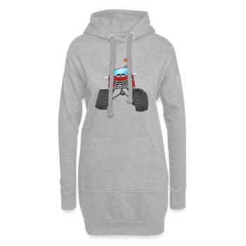 Monstertruck - Hoodie-Kleid - Grau meliert - Vorne