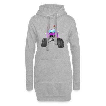 Monstertruck - Hoodie-Kleid - Grau meliert - Vorne