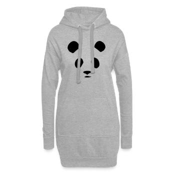 Panda T-Shirt Gift Idea Christmas Funny - Hoodie Dress - heather grey - Front