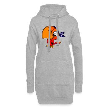 pirate ship boat pirat piratenschiff schiff skull1 - Hoodie-Kleid - Grau meliert - Vorne
