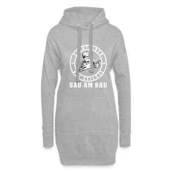 Handwerker Berufe Elektroniker Elektriker - Hoodie-Kleid - Grau meliert - Vorne
