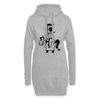 Ritter - Hoodie-Kleid - Grau meliert - Vorne