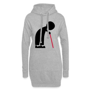 Opa - Hoodie-Kleid - Grau meliert - Vorne
