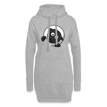 tee tea breakfast fruehstueck kaffee coffee87 - Hoodie-Kleid - Grau meliert - Vorne