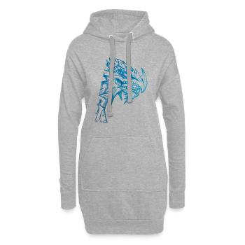 DRACHE - Hoodie-Kleid - Grau meliert - Vorne