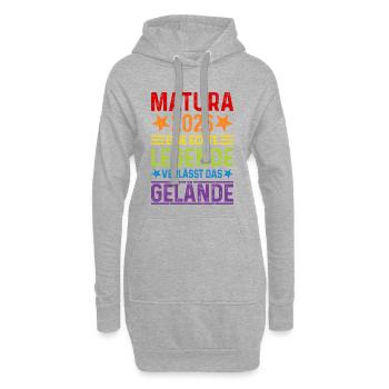 Matura 2026 : La véritable légende quitte le site - Sweat-shirt à capuche long Femme - gris chiné - Devant