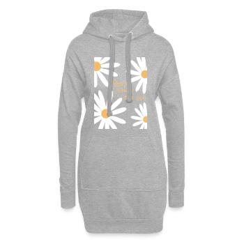 Here Comes The Sun Shirt – Minimal Aesthetic - Hoodie-Kleid - Grau meliert - Vorne