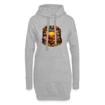 Carpe Diem Sunset Lounge - Hoodie-Kleid - Grau meliert - Vorne