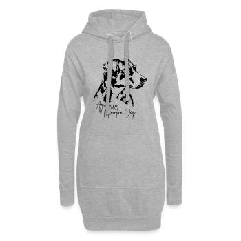 Appenzeller Mountain Dog Portrait Hunde Wilsigns - Hoodie-Kleid - Grau meliert - Vorne