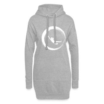 Sporty Hobby Leidenschaft Torwart - Hoodie-Kleid - Grau meliert - Vorne