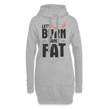 Grillparty Spruch Zum Grillen Grill - Hoodie-Kleid - Grau meliert - Vorne