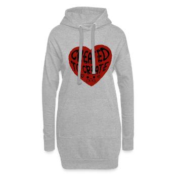 Maler Handwerker Beruf Spruch Geschenk - Hoodie-Kleid - Grau meliert - Vorne