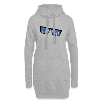 nerd coder server download cyberspace programmer - Hoodie-Kleid - Grau meliert - Vorne