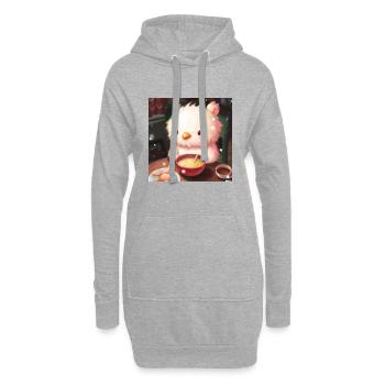 Animal moelleux - Sweat-shirt à capuche long Femme - gris chiné - Devant