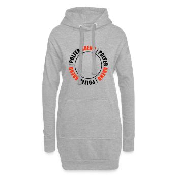 Enterrement de vie de garçon enterrement de vie de garçon - Sweat-shirt à capuche long Femme - gris chiné - Devant