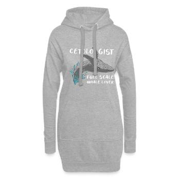 Wal Meer Geschenk Ozean Geschenk - Hoodie-Kleid - Grau meliert - Vorne