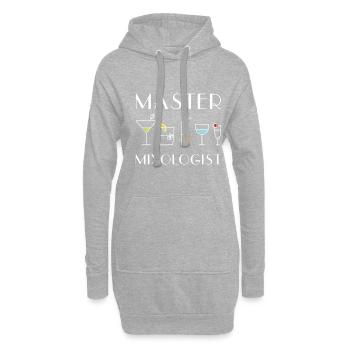 Barman Barman Waiter Cocktails - Sweat-shirt à capuche long Femme - gris chiné - Devant