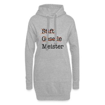 Meister - Hoodie-Kleid - Grau meliert - Vorne