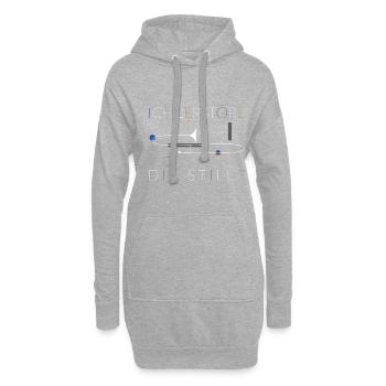 Posaune Orchester Geschenk Instrument - Hoodie-Kleid - Grau meliert - Vorne