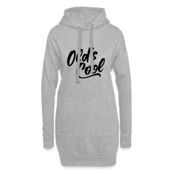OLD'S COOL, OMA, OPA - Hoodie-Kleid - Grau meliert - Vorne