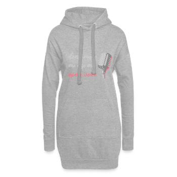 Oper Opernsänger Konzert Geschenk - Hoodie-Kleid - Grau meliert - Vorne