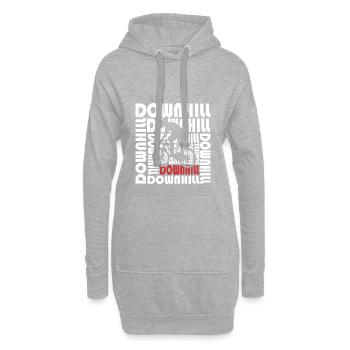 Downhill - Sweat-shirt à capuche long Femme - gris chiné - Devant